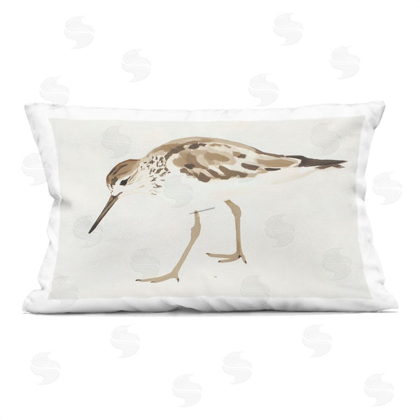 stupell industries Sisi and Seb | Sandpiper Shore Bird Minimalist Printed Throw Pillow