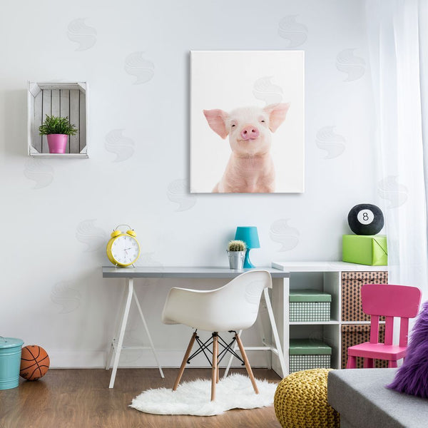 Stupell Industries Sisi And Seb | Smiling Pink Pig Wall Art