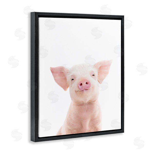 Stupell Industries Sisi And Seb | Smiling Pink Pig Wall Art