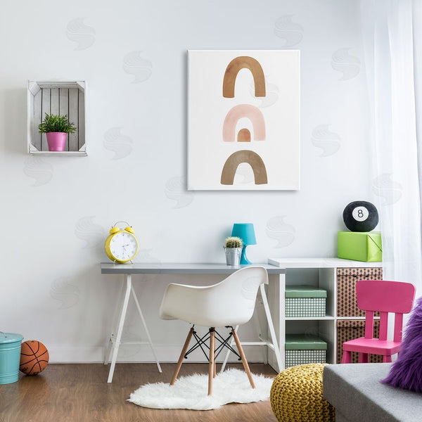 Stupell Industries Sisi And Seb | Soft Boho Rainbow Arches Wall Art