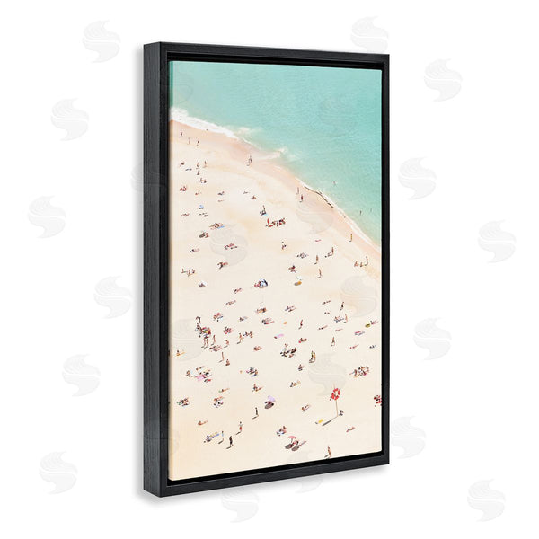 Stupell Industries Sisi And Seb | Summer Beachgoer Crowd Wall Art