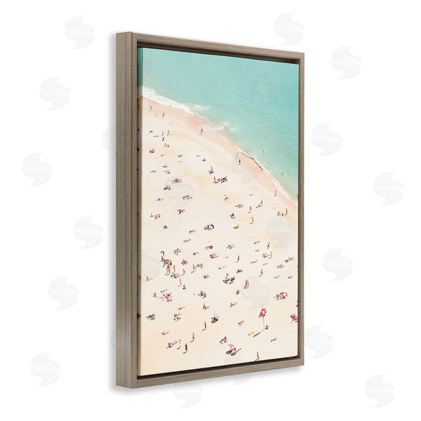 Stupell Industries Sisi And Seb | Summer Beachgoer Crowd Wall Art