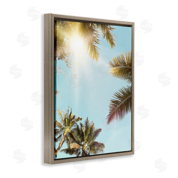 Stupell Industries Sisi And Seb | Sunny Palm Leaves Photography Wall Art