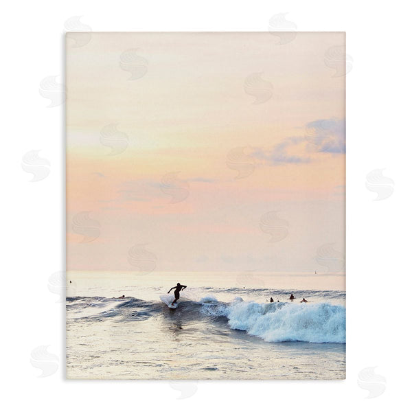 stupell industries Sisi and Seb | Sunset Surfer Landscape