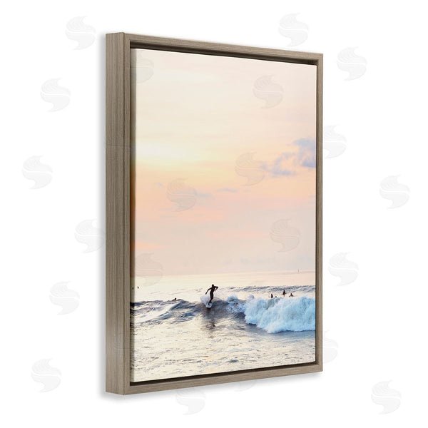 Stupell Industries Sisi And Seb | Sunset Surfer Photography Wall Art