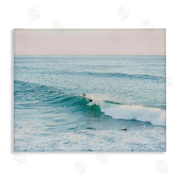 stupell industries Sisi and Seb | Surfers Riding Waves Wall Art