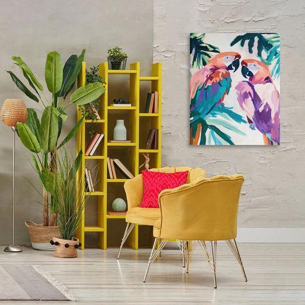 Stupell Industries Sisi And Seb | Tropical Paradise Macaws
