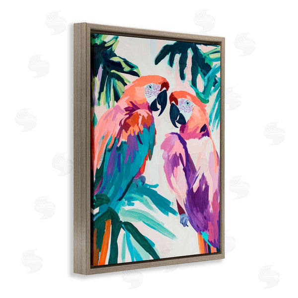 Stupell Industries Sisi And Seb | Tropical Paradise Macaws