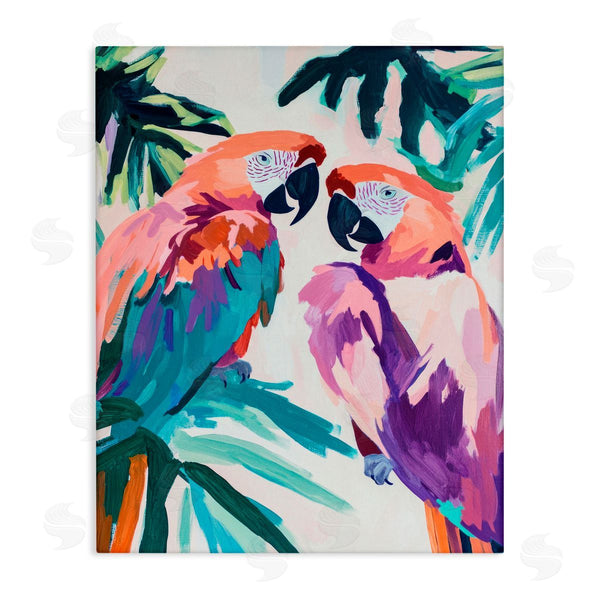 stupell industries Sisi and Seb | Tropical Paradise Macaws