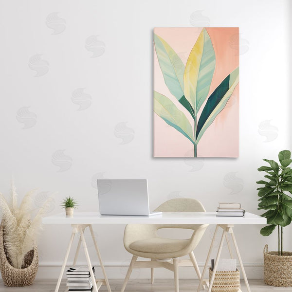 Stupell Industries Sisi And Seb | Tropical Pastel Plant Palms Wall Art