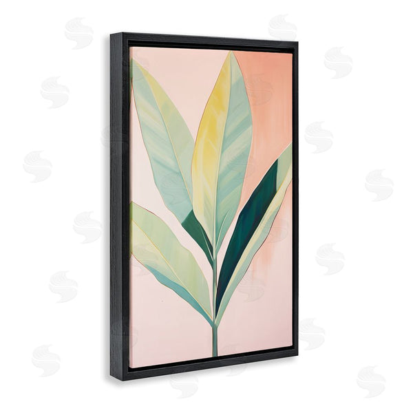 Stupell Industries Sisi And Seb | Tropical Pastel Plant Palms Wall Art