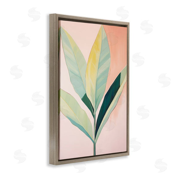 Stupell Industries Sisi And Seb | Tropical Pastel Plant Palms Wall Art