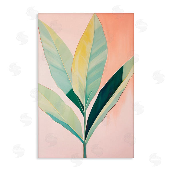 stupell industries Sisi and Seb | Tropical Pastel Plant Palms Wall Art