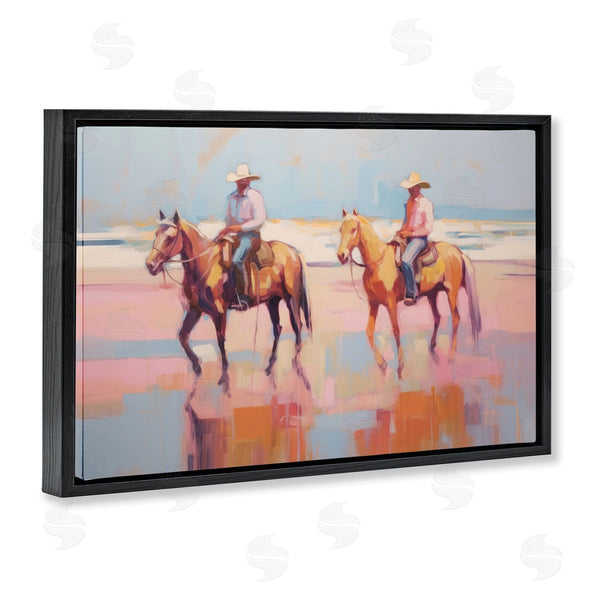 Stupell Industries Sisi And Seb | Two Cowboys In Creek Wall Art
