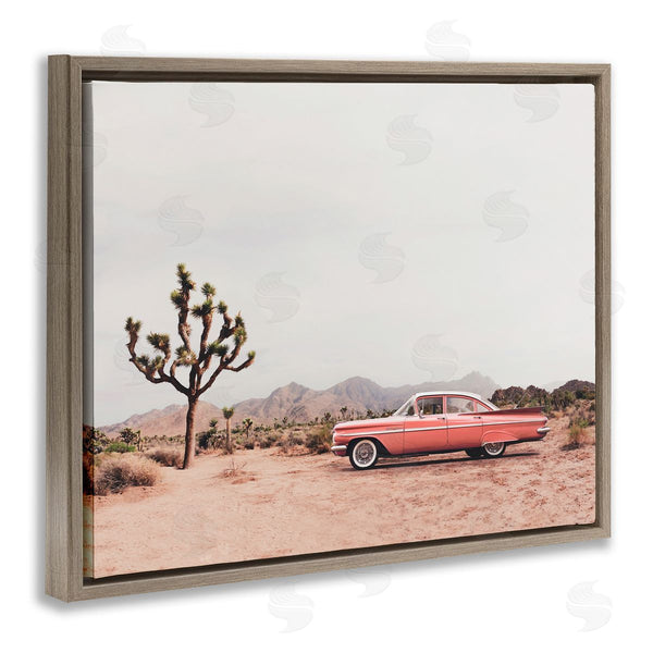 Stupell Industries Sisi And Seb | Vintage Car In Desert Scenery Wall Art