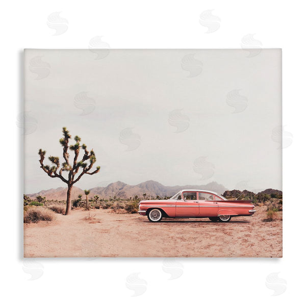 stupell industries Sisi and Seb | Vintage Car in Desert Scenery Wall Art