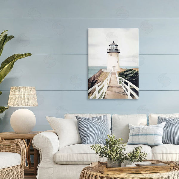 Stupell Industries Sisi And Seb | Watercolor Lighthouse Path