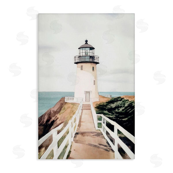 stupell industries Sisi and Seb | Watercolor Lighthouse Path
