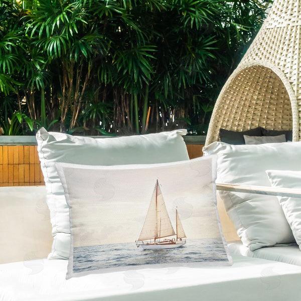 Stupell Industries Sisi And Seb | Yacht's Voyage Adventure Printed Throw Pillow