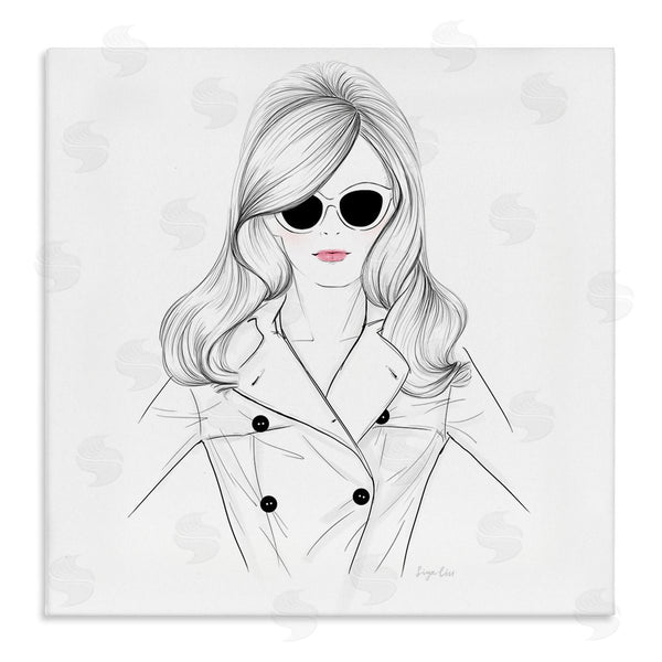 stupell industries Siya Liu | Fashionable Woman Sunglasses Glam Wall Art