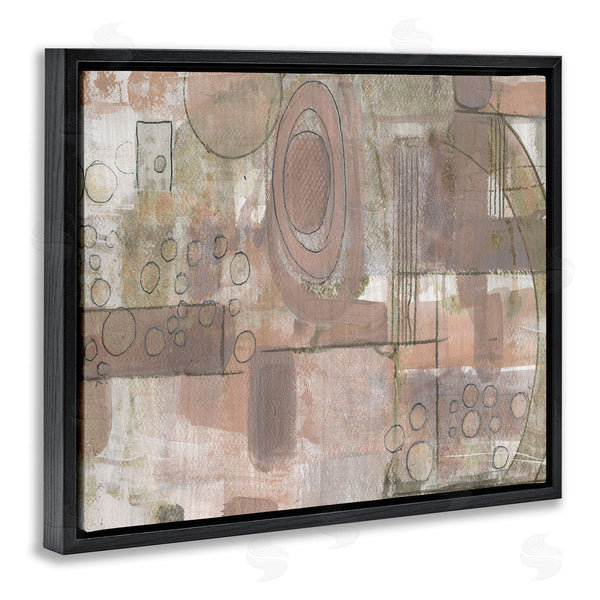 Stupell Industries Smith Haynes | Abstract Linework Green Brown Collage