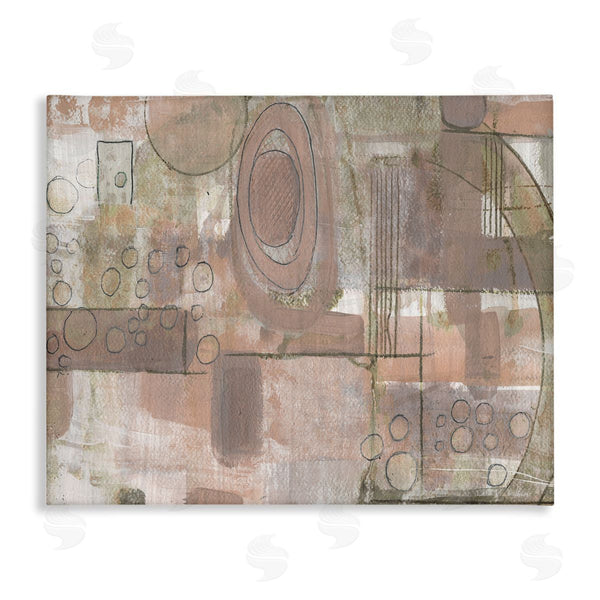 stupell industries Smith Haynes | Abstract Linework Green Brown Collage