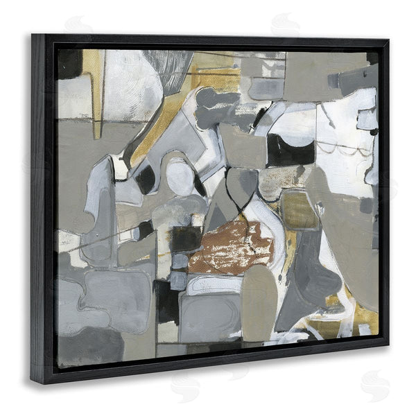 Stupell Industries Smith Haynes | Grey Brown Linework Abstract Shapes