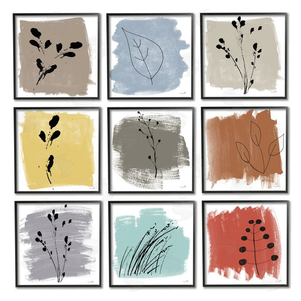 Stupell Industries Sophie 6 | Abstract Plants Expressive Modern Botanicals Wall Art