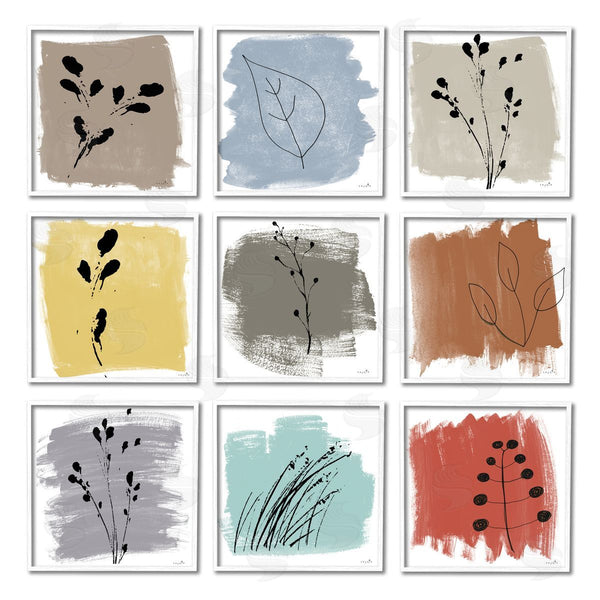 Stupell Industries Sophie 6 | Abstract Plants Expressive Modern Botanicals Wall Art