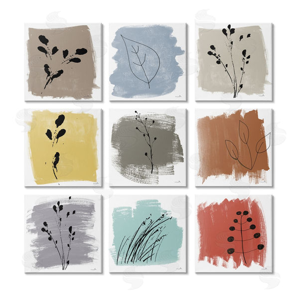 stupell industries Sophie 6 | Abstract Plants Expressive Modern Botanicals Wall Art