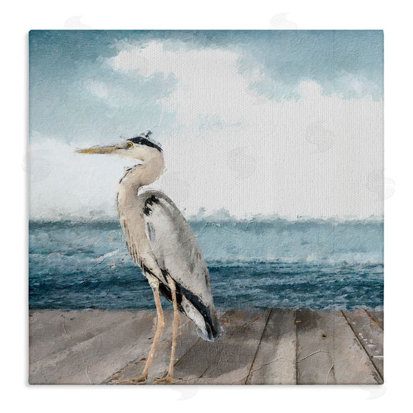 stupell industries Sophie 6 | Expressionist Heron on Dock