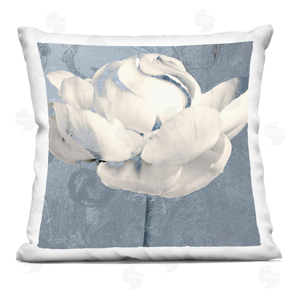 stupell industries Sophie 6 | Gilded Blue Rose Printed Throw Pillow