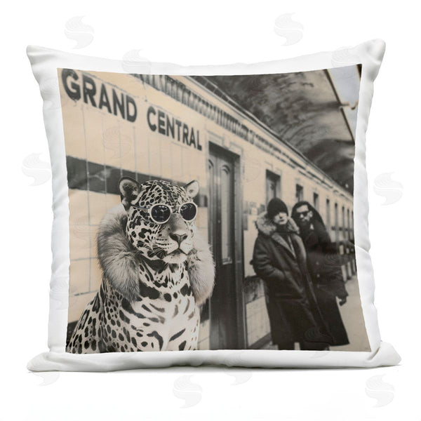 Stupell Industries Sophie 6 | Grand Central Cat Glamour Printed Throw Pillow