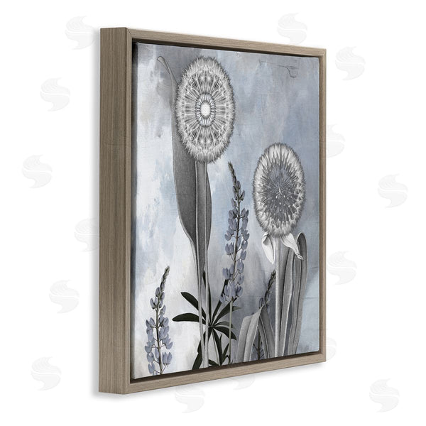 Stupell Industries Sophie 6 | Grey Toned Dandelion Sky