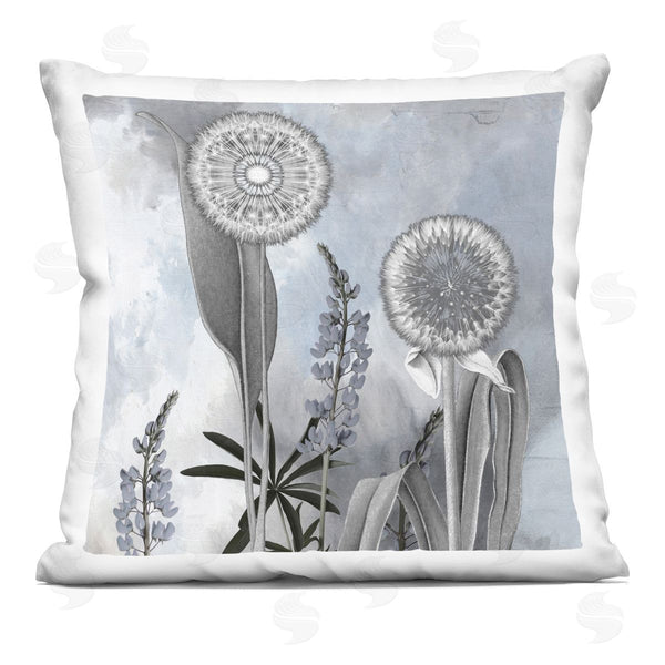 stupell industries Sophie 6 | Grey Toned Dandelion Sky Printed Throw Pillow