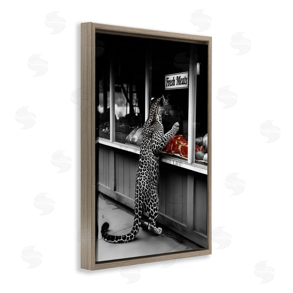 Stupell Industries Sophie 6 | Leopard With Fresh Meats