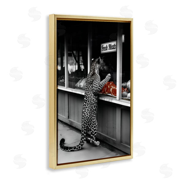 Stupell Industries Sophie 6 | Leopard With Fresh Meats