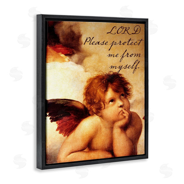 Stupell Industries Sophie 6 | Lord Protect Me With Cherub