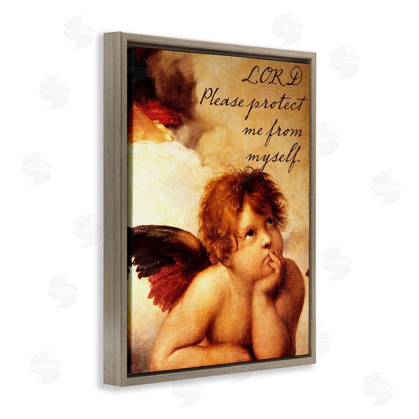 Stupell Industries Sophie 6 | Lord Protect Me With Cherub