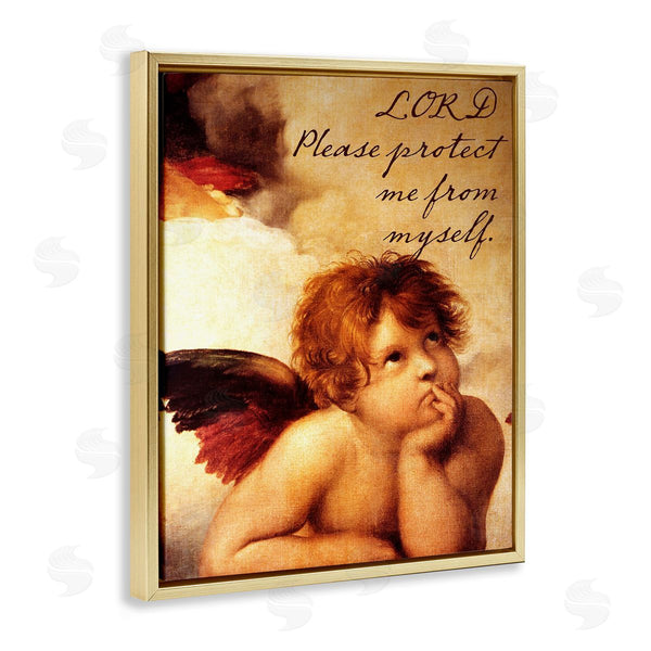 Stupell Industries Sophie 6 | Lord Protect Me With Cherub