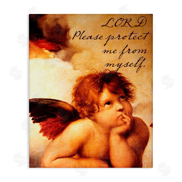 stupell industries Sophie 6 | Lord Protect Me with Cherub