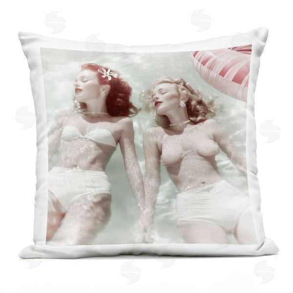 Stupell Industries Sophie 6 | Swimsuit Girls In Pool Printed Throw Pillow