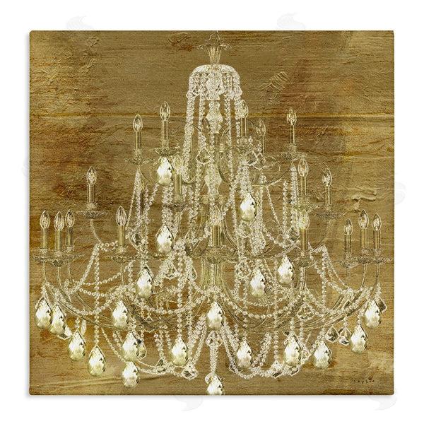 stupell industries Sophie 6 | Vintage Glam Crystal Chandelier