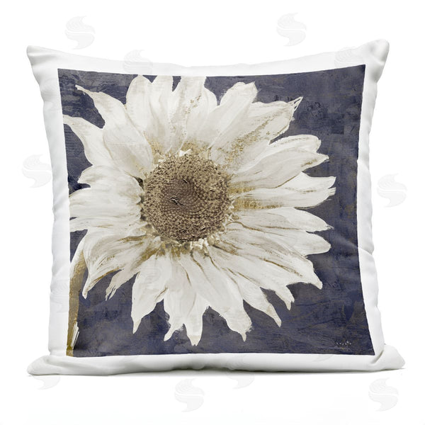 Stupell Industries Sophie 6 | White Flower Petals Intricate Abstract Daisy Printed Throw Pillow