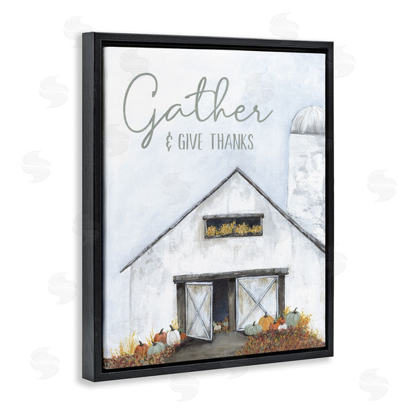 Stupell Industries Soulspeak & Sawdust | Gather & Give Thanks Autumn Barn Wall Art