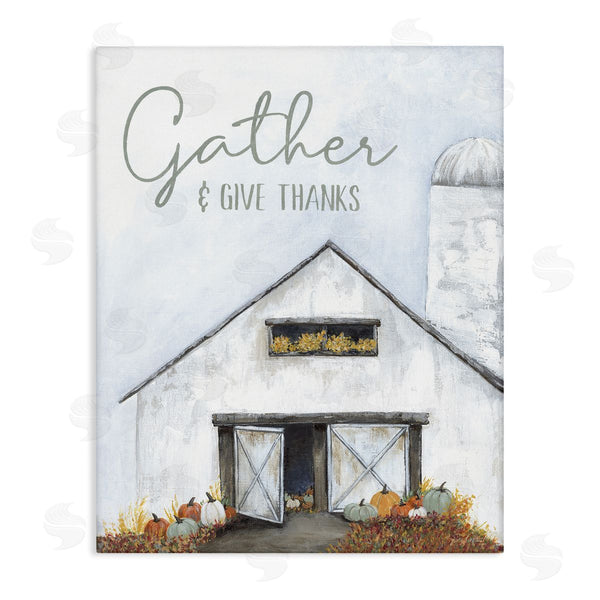 stupell industries Soulspeak & Sawdust | Gather & Give Thanks Autumn Barn Wall Art