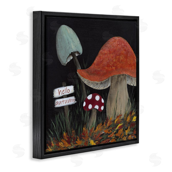 Stupell Industries Soulspeak & Sawdust | Hello Autumn Woodland Mushroom Forest Wall Art