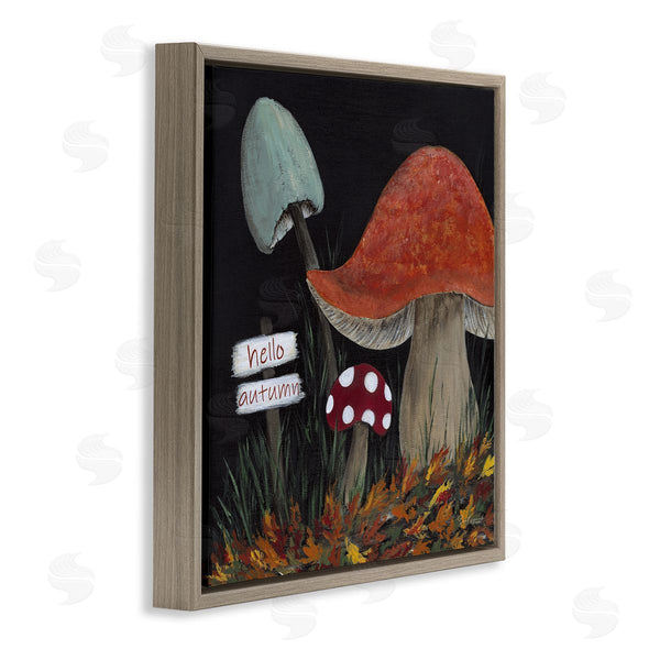 Stupell Industries Soulspeak & Sawdust | Hello Autumn Woodland Mushroom Forest Wall Art