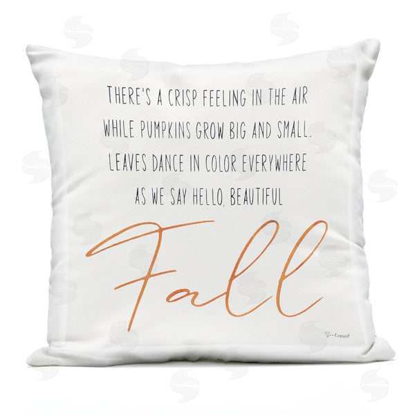 Stupell Industries Soulspeak & Sawdust | Hello Beautiful Fall Autumn Phrase Printed Throw Pillow
