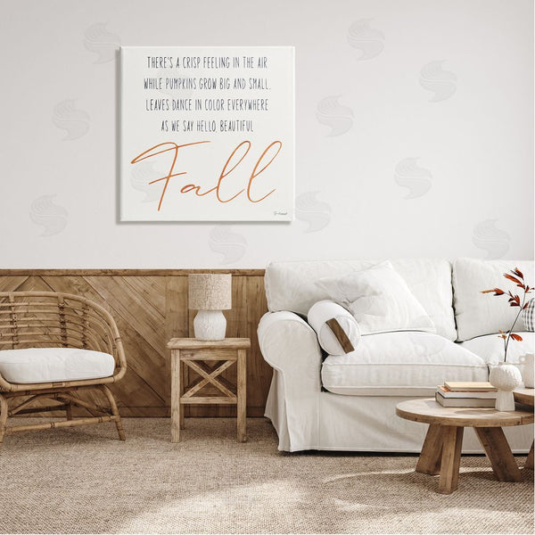 Stupell Industries Soulspeak & Sawdust | Hello Beautiful Fall Uplifting Rhyme Wall Art